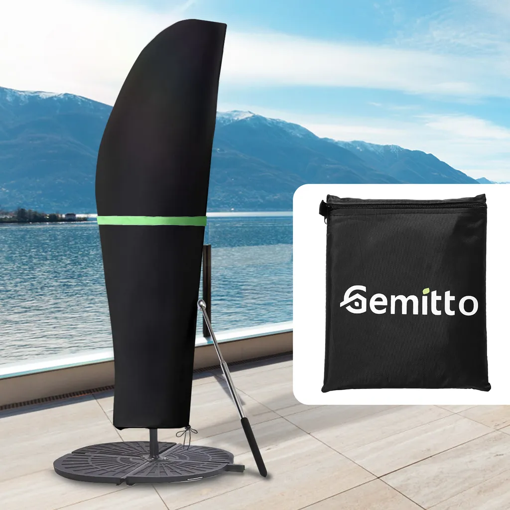 Sonnenschirm Schutzhülle Mit Stab, Sonnenschirm Abdeckung 2 Bis 4 M Große Ampelschirm Schutzhülle, Wetterfeste, UV-Anti, Winddicht Und Schneesicher, Outdoor Für Ampelschirm 2 Sonnenschirm Schutzhülle Mit Stab, Sonnenschirm Abdeckung 2 Bis 4 M Große Ampelschirm Schutzhülle, Wetterfeste, UV-Anti, Winddicht Und Schneesicher, Outdoor Für Ampelschirm – Bild 2