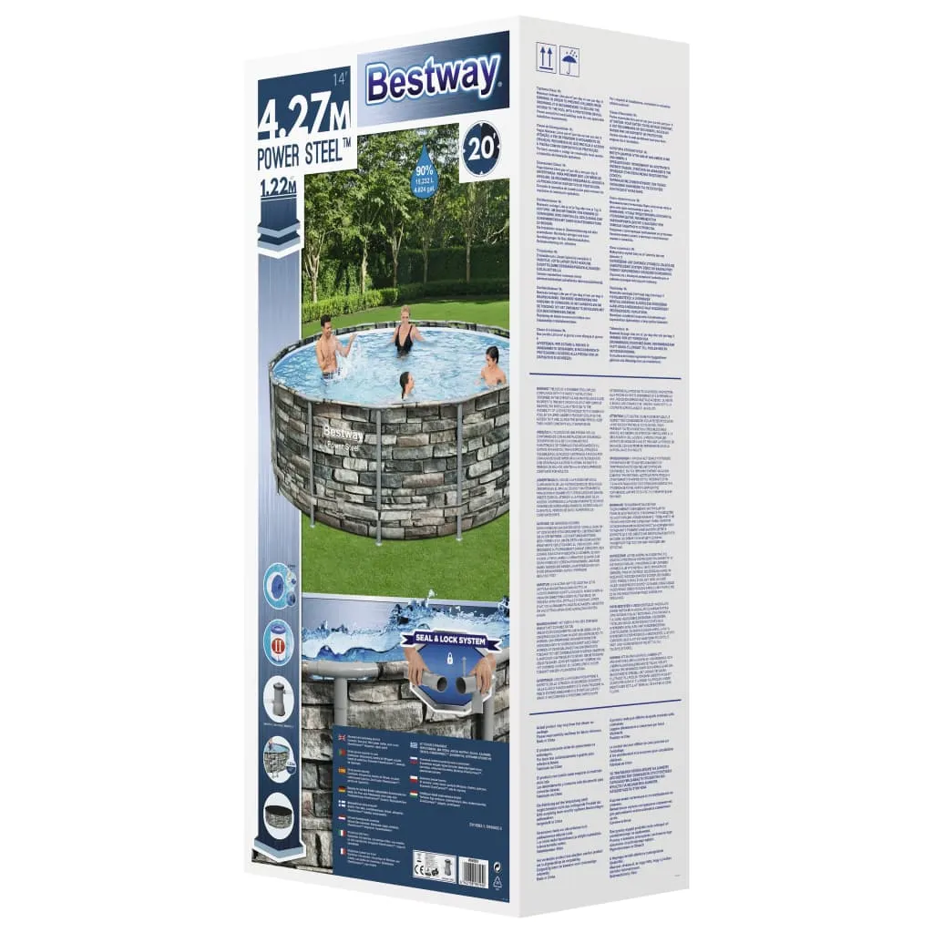 Bestway Power Steel Swimming Pool 427x122 Cm 10 Bestway Power Steel Swimming Pool 427x122 Cm – Bild 10