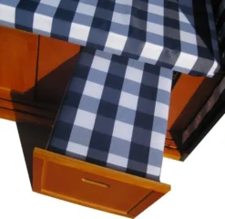 XL Wellness Strandkorb Volllieger Liegekorb Mellum Blau Weiß Kariert, 171 Inkl Hülle -Grünwelt Exporteren Garten-Winkel 7bd38ae4b3392af23e3868812e11b9d3