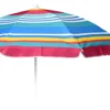 Sonnenschirm Strandschirm Strand Balkonschirm Schirm Ø 140 Cm Bunt Gestreift