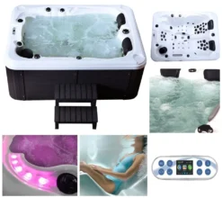 HOME DELUXE - Outdoor Whirlpool BEACH Plus Treppe Und Thermoabdeckung Außenpool Spa -Grünwelt Exporteren Garten-Winkel 7c6fa07f10aab21347680e0e75bbd2b8