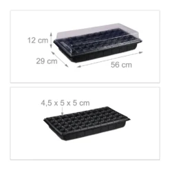 Relaxdays Anzuchtkasten 3er Set Je 50 Fächer -Grünwelt Exporteren Garten-Winkel 7c852364bed574574b1299c5404a6740