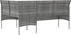 VidaXL Sofa In L-Form Mit Kissen Poly Rattan Grau 11 VidaXL Sofa In L-Form Mit Kissen Poly Rattan Grau -Grünwelt Exporteren Garten-Winkel 7cf567c46a99bf06910a2979443e9914