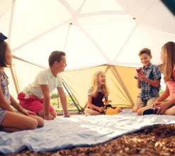 Lifetime Geometrisches Klettergerüst, Kletterkugel "Geodome" Mit Abdeckung, Spielzelt Grün / Bronze Ø 305 X 152 Cm -Grünwelt Exporteren Garten-Winkel 7d59ecd1a2856f7ab1d9fe685bc6d967