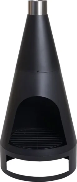 Gartenofen HWC-K90, Gartenkamin Terrassenkamin Terrassenofen, Schürhaken Feuerstelle 160x55cm Schwarz -Grünwelt Exporteren Garten-Winkel 7e498fbd2bb750a7a2b702625f5e7097