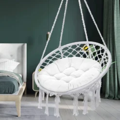 Hängesessel Kissen, Polster Bodenkissen Für Schwenksessel, Auflage Für Baumwoll Hängeschaukel, Papasansessel, Hängekorb, Hängestuhl, Durchmesser 90 Cm, Beige [114] -Grünwelt Exporteren Garten-Winkel 7e4f6cea4464eea385aed0045ebe967f