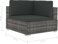 VidaXL Ecksofas 2 Stk. Mit Auflagen Poly Rattan Grau 9 VidaXL Ecksofas 2 Stk. Mit Auflagen Poly Rattan Grau -Grünwelt Exporteren Garten-Winkel 7e6c16306026d62535e3364e46056d05