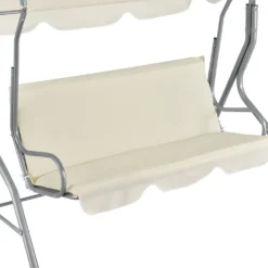 Juskys Hollywoodschaukel 3-Sitzer Mit Dach & Sitzauflage – Gartenschaukel 200 Kg Belastbar – Schaukelbank Für Garten & Terrasse - Beige -Grünwelt Exporteren Garten-Winkel 7f36ccb7ff5f397824bb40fd413e8f4b