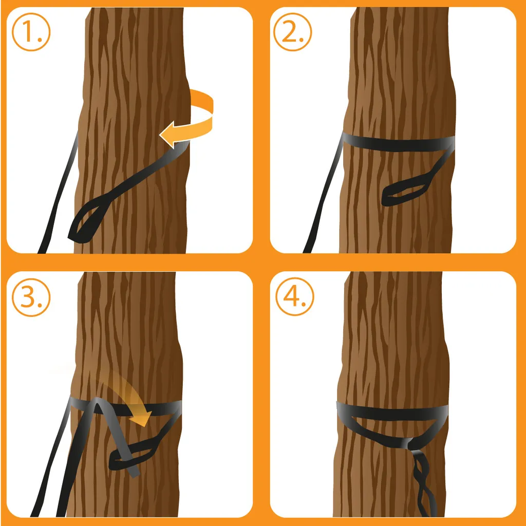 300kg Hängematten Befestigung 2 Gurte 280x2,5cm Baum Gurt Set Aufhängung Schwarz 2 300kg Hängematten Befestigung 2 Gurte 280x2,5cm Baum Gurt Set Aufhängung Schwarz – Bild 2