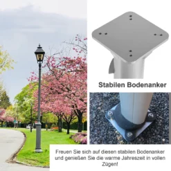Wolketon Sonnenschirmstaender Universal Bodenplatte Ampelschirm Bodentraeger Silber 16 Cm -Grünwelt Exporteren Garten-Winkel 7f731f5619bc5d5b2a322ef9c44a3869