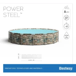 Bestway Power Steel™ Frame Pool Komplett-Set, Rund, 610x132cm, 56883 24 Bestway Power Steel™ Frame Pool Komplett-Set, Rund, 610x132cm, 56883 -Grünwelt Exporteren Garten-Winkel 7fb86cae5610414d11fa4fc45ccfa7c2