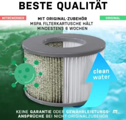 Miweba MSpa Whirlpool Comfort Ottoman C-OM061 - Indoor & Outdoor-Whirlpool - Aufblasbar Mit Rattan Optik - 6 Personen - UV-C Filter - Anti-Frost-System - Verschließbare Poolabdeckung -Grünwelt Exporteren Garten-Winkel 808fb51e2fa02b9ebe34bce5fc990c87 2