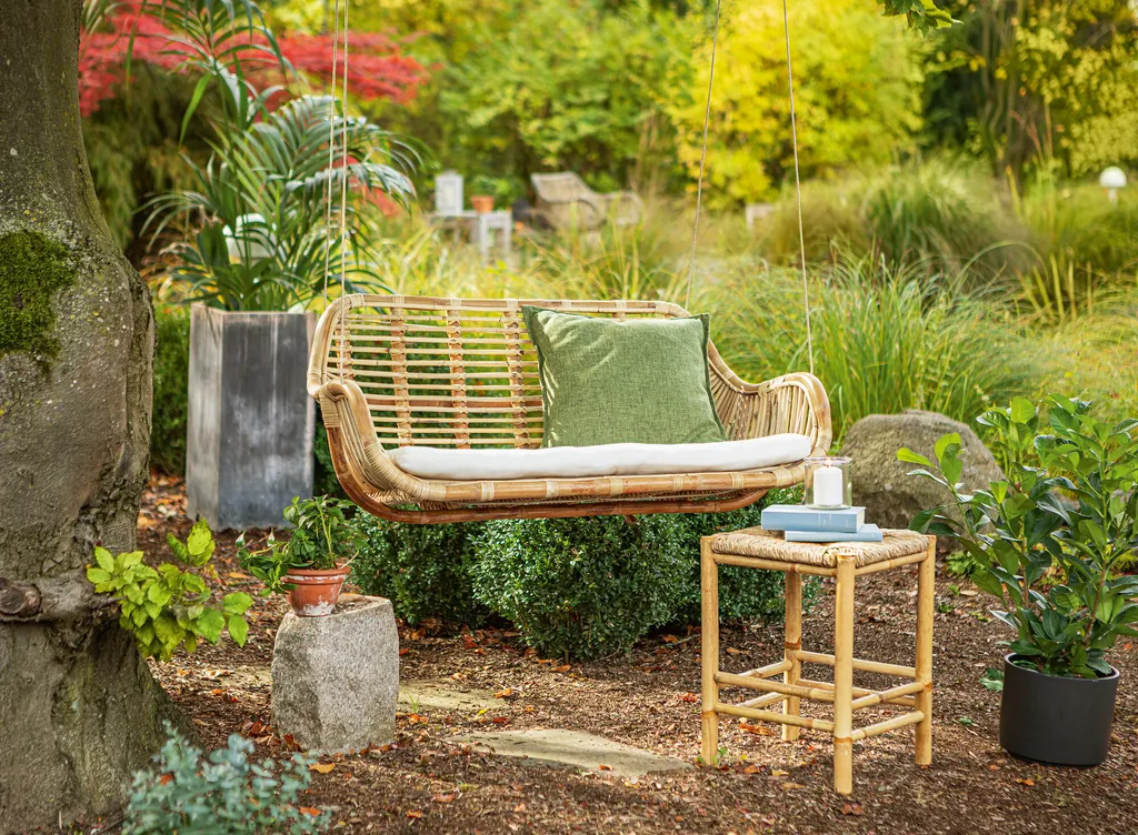 Hängeschaukel Aus Rattan Für 2 Personen 2 Hängeschaukel Aus Rattan Für 2 Personen – Bild 2