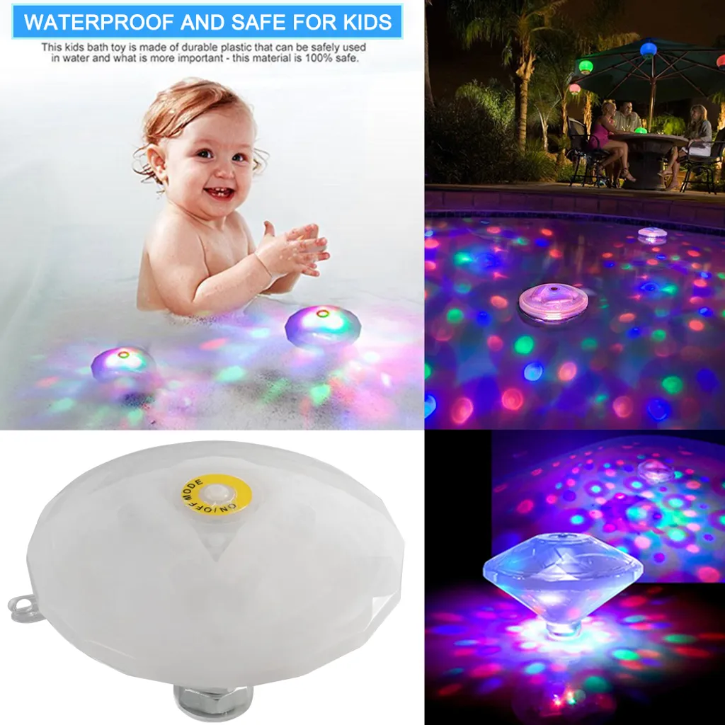 LED Teichlicht Badewannenlicht Bunt Pool Schwimmende Lampe Party Disco Unterwasser Beleuchtung 3 LED Teichlicht Badewannenlicht Bunt Pool Schwimmende Lampe Party Disco Unterwasser Beleuchtung – Bild 3