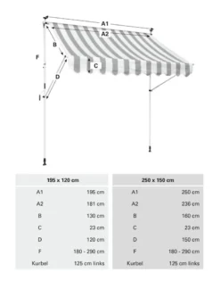 Gardinia Klemm-Markise Föhr Beige-weiß 250 X 150 Cm 8 Gardinia Klemm-Markise Föhr Beige-weiß 250 X 150 Cm -Grünwelt Exporteren Garten-Winkel 816e09fb7796f88f969a661a6aabdcbf