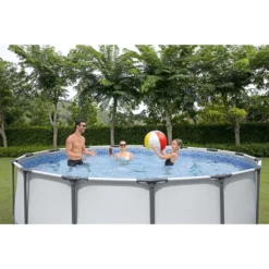 Bestway Steel Pro Max™ Frame Pool Komplett-Set, Rund, 427x107cm, 56950 -Grünwelt Exporteren Garten-Winkel 81ab3d4f873d7c637701bb573de9403d