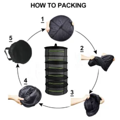 Trockennetz Trockengestell Zum Aufhängen, Faltbar Hängenetz Mit Zum Trocknen Kräutern Trocknungsnetz, Mit Reißverschlüssen, S-Haken Und Aufbewahrungstasche -Grünwelt Exporteren Garten-Winkel 823472fe61f323da5a1f8db36de51b1a