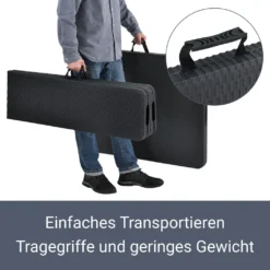 Juskys Bierzeltgarnitur Amberg 3-teilig & Klappbar – 180 X 74 X 74 Cm – 2 Bierbänke & 1 Biertisch In Rattan-Optik Gartenmöbel-Set Festzeltgarnitur -Grünwelt Exporteren Garten-Winkel 829733497f45fa17f8da4928cccb0420
