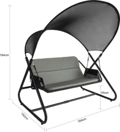 SoBuy OGS58-HG Hollywoodschaukel Schaukelstuhl Gartenschaukel Schwingbank Gartenbank Mit Sonnendach Grau Belastbarkeit 300 Kg BHT Ca: 164x184x152cm 7 SoBuy OGS58-HG Hollywoodschaukel Schaukelstuhl Gartenschaukel Schwingbank Gartenbank Mit Sonnendach Grau Belastbarkeit 300 Kg BHT Ca: 164x184x152cm -Grünwelt Exporteren Garten-Winkel 82dc6bbf093ccbdfa77cdf257fc180a6