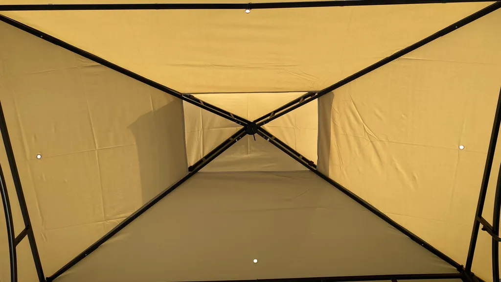 Grasekamp Grillpavillon BBQ 1,5x2,4m Inkl. Flammschutzdach Sand 6 Grasekamp Grillpavillon BBQ 1,5x2,4m Inkl. Flammschutzdach Sand – Bild 6