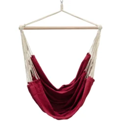 XXL Hängestuhl 2 Personen Hängematte | Max. 150 Kg Belastbar | Großer Hängesitz 185x130 Cm | 100% Baumwolle | Hängesessel Inkl. Swivel | Bordeaux Rot 10 XXL Hängestuhl 2 Personen Hängematte | Max. 150 Kg Belastbar | Großer Hängesitz 185x130 Cm | 100% Baumwolle | Hängesessel Inkl. Swivel | Bordeaux Rot -Grünwelt Exporteren Garten-Winkel 838ad0528140187fbace6982ef4c1957