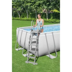 Bestway® Power Steel™ Frame Pool Komplett-Set Mit Filterpumpe 640 X 274 X 132 Cm , Lichtgrau, Eckig -Grünwelt Exporteren Garten-Winkel 846af0f8ef61c157d0fb3b2448d58dcc