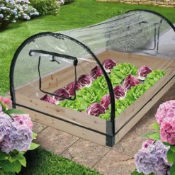 Gewächshaus Mit Holzrahmen Und Dach 120 X 80 X 50 Cm