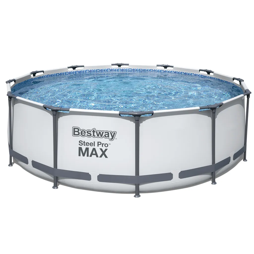 Bestway Steel Pro Max™ Frame Pool Komplett-Set, Rund, Mit Filterpumpe & Sicherheitsleiter 366 X 100 Cm, Schwimmbecken, Schwimmen, Pools 13 Bestway Steel Pro Max™ Frame Pool Komplett-Set, Rund, Mit Filterpumpe & Sicherheitsleiter 366 X 100 Cm, Schwimmbecken, Schwimmen, Pools – Bild 13