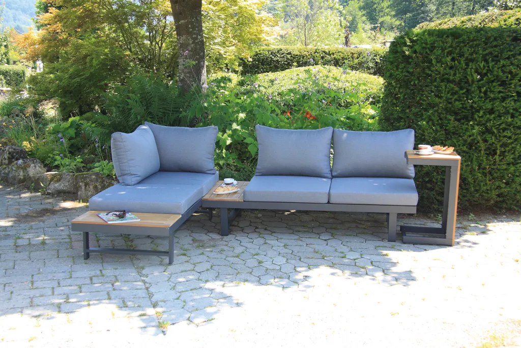 Acamp Loungegruppe Shadow 3tlg. Grau Mit Tisch 70 X 40 X 40 Cm 6 Acamp Loungegruppe Shadow 3tlg. Grau Mit Tisch 70 X 40 X 40 Cm – Bild 6