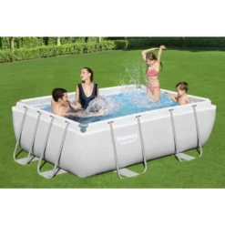 Bestway 56629 Power Steel Rechteckig Aufstellpool 282x196x84cmGestalten: Rechteckig, Maße: 0 - 2,99 M, Filterpumpe: 58381 -Grünwelt Exporteren Garten-Winkel 86fef27ab9cbc4e7b694edc63770fd3d