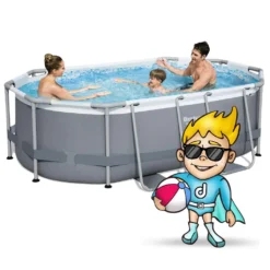 Bestway 5614A Power Steel Ovaler Oberirdischer Pool 305x200x84cmHöhe (cm): 84, Breite (cm): 305, Zusammensetzung: PVC, Länge (cm): 200, Gestalten: Oval, Maße: 3 - 3,99 M, Filterpumpe: 58381 28 Bestway 5614A Power Steel Ovaler Oberirdischer Pool 305x200x84cmHöhe (cm): 84, Breite (cm): 305, Zusammensetzung: PVC, Länge (cm): 200, Gestalten: Oval, Maße: 3 - 3,99 M, Filterpumpe: 58381 -Grünwelt Exporteren Garten-Winkel 87c3be4c8e39b0c432abb65719e6844e