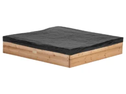 AXI Sandkasten Amy Aus Holz Mit Abdeckplane In Braun & Grün | Sand Kasten Mit Abdeckung Für Kinder Mit Sitzbank, Sitzecken & Stauraum | 115 X 115 Cm -Grünwelt Exporteren Garten-Winkel 880b524ebd88de4271e7461780255578