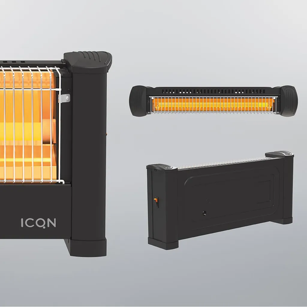 ICQN Infrarot Standheizstrahler, Für Räume Bis 9m², 900 W, IP20, Elektroheizung, 135 Zentimeter Kabel, Heizstrahler Für Büro Oder Haus, Infrarotheizer, IQ.0900.APW 5 ICQN Infrarot Standheizstrahler, Für Räume Bis 9m², 900 W, IP20, Elektroheizung, 135 Zentimeter Kabel, Heizstrahler Für Büro Oder Haus, Infrarotheizer, IQ.0900.APW – Bild 5
