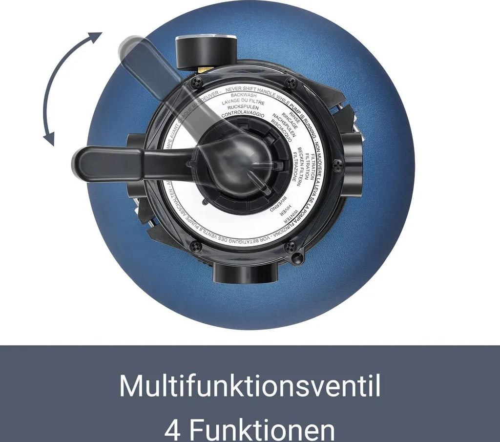Juskys Sandfilteranlage PSFA20A – Robuster Pool-Filter Mit 4 Wege-Ventil Und Druckanzeige - Mit Selbstreinigungsfunktionen Und Winterfest 3 Juskys Sandfilteranlage PSFA20A – Robuster Pool-Filter Mit 4 Wege-Ventil Und Druckanzeige - Mit Selbstreinigungsfunktionen Und Winterfest – Bild 3
