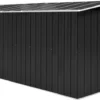 VidaXL Gerätehaus 257x489x181 Cm Metall Anthrazit