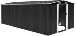 VidaXL Gerätehaus 257x489x181 Cm Metall Anthrazit