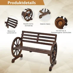 COSTWAY 2 Sitzer Gartenbank, Sitzbank Holz, Holzbank Retro-Design, Ideal Für Hinterhof, Straße, Garten 11 COSTWAY 2 Sitzer Gartenbank, Sitzbank Holz, Holzbank Retro-Design, Ideal Für Hinterhof, Straße, Garten -Grünwelt Exporteren Garten-Winkel 89b3d8343fb53d96db554a537c5756ac