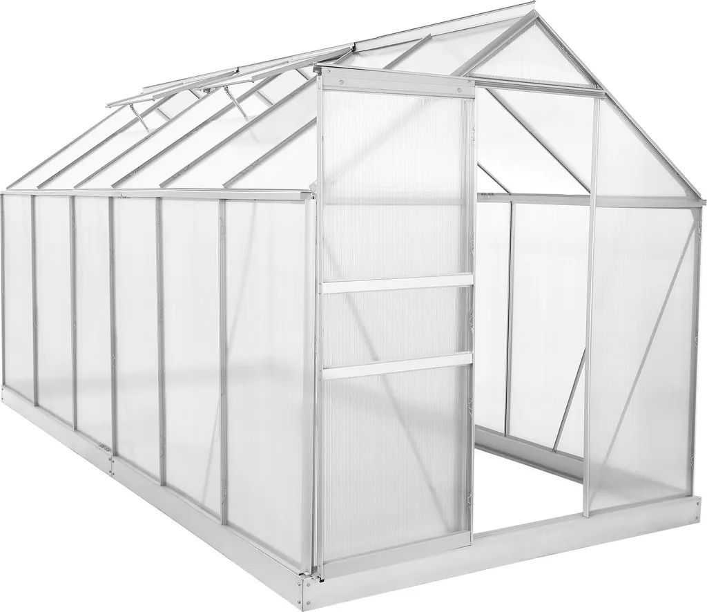 Zelsius Aluminium Gewächshaus SET, 380 X 190 Cm, Inkl. Fundament 1 Zelsius Aluminium Gewächshaus SET, 380 X 190 Cm, Inkl. Fundament