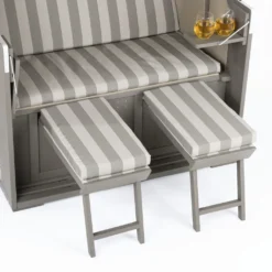 Hoberg 2-Sitzer-Strandkorb Mit Bullaugen Strandkorb Vollieger Gartenliege Ostsee Sitzer Sonneninsel Bullauge Grau Hoberg **Mit Modernem Bullauge** -Grünwelt Exporteren Garten-Winkel 8a1e86c3f222a41fa433f6d728a1bf73