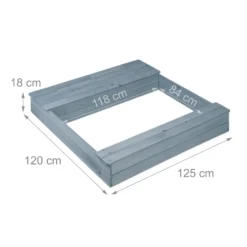 Relaxdays Sandkasten Mit Matschküche In Grau 13 Relaxdays Sandkasten Mit Matschküche In Grau -Grünwelt Exporteren Garten-Winkel 8a69fece0d187eba335f0a31adee65c4