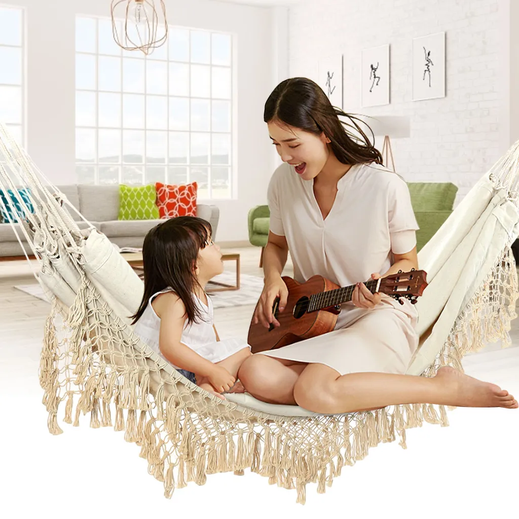 SNAILHOME Makramee Hängematte Hängestuhl Hängesitz Hängeschaukel Sessel 200KG 150*200cm 3 SNAILHOME Makramee Hängematte Hängestuhl Hängesitz Hängeschaukel Sessel 200KG 150*200cm – Bild 3
