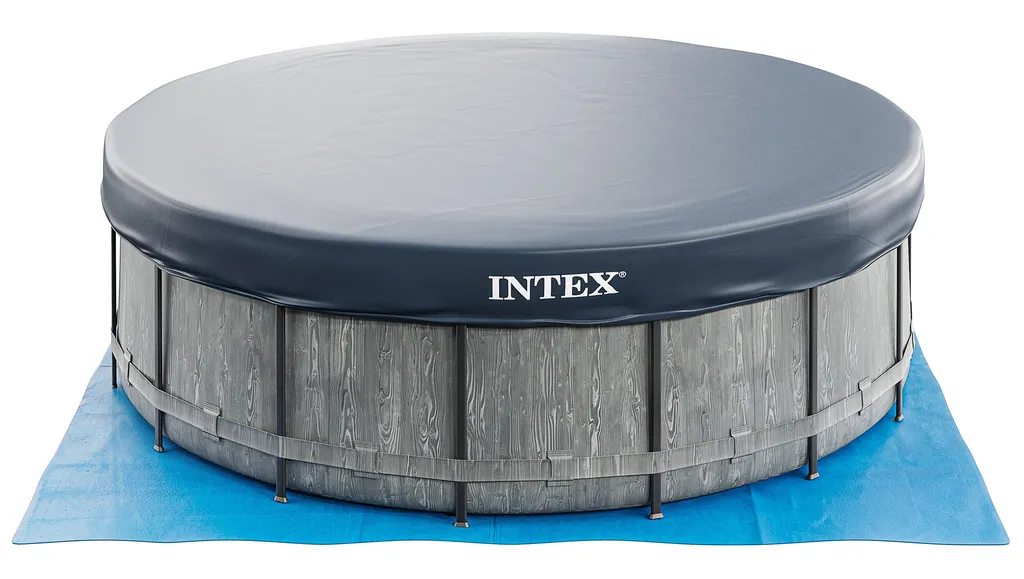 Intex Greywood Prism Frame 457x122 Cm Schwimmbecken 26742 Komplett-Set Mit Pumpe, Unterlegeplane, Abdeckplane Und Leiter Sowie Extra-Zubehör Wie: Luftmatratze Und Strandball 5 Intex Greywood Prism Frame 457x122 Cm Schwimmbecken 26742 Komplett-Set Mit Pumpe, Unterlegeplane, Abdeckplane Und Leiter Sowie Extra-Zubehör Wie: Luftmatratze Und Strandball – Bild 5