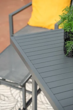 Garden Impressions Balkonset Alabama 5-teilig Aluminium Textilene Carbon Black -Grünwelt Exporteren Garten-Winkel 8aeb8b7e7f3bfde822af4d365aabc566