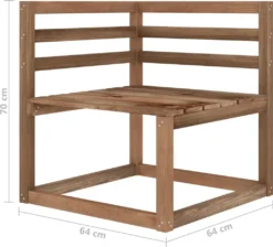 VidaXL 4-tlg. Garten-Lounge-Set Braun Imprägniertes Kiefernholz -Grünwelt Exporteren Garten-Winkel 8b6ee4fbf7ada1c162bda0fd54d8bfc6