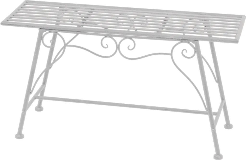Gartenbank LORIN, Metallbank Weiß Eisen Rostoptik Parkbank Gartenmöbel Sitzbank 1 Gartenbank LORIN, Metallbank Weiß Eisen Rostoptik Parkbank Gartenmöbel Sitzbank