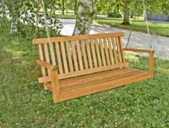 Hängebank COLUMBIA Eukalyptus 130 Cm L Gartenbank Bank Hollywoodschaukel Holz Aufhängen -Grünwelt Exporteren Garten-Winkel 8b90fa82ef1a7e0df79da6e152a3ac73