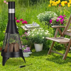 Relaxdays Terrassenofen Offene Feuerkammer -Grünwelt Exporteren Garten-Winkel 8bc2d5a291c583482e569e539cde96eb
