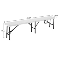 Deuba 2er Set Bierbank 8 Personen Klappbar 183cm Mit Tragegriff Kofferfunktion Kunststoff Sitzbank Bierzeltbank Klappbank Festzeltbank Camping Bank Campingmöbel Weiß -Grünwelt Exporteren Garten-Winkel 8c1ea5d7e5e39aa6a282ac50f85ac0d9