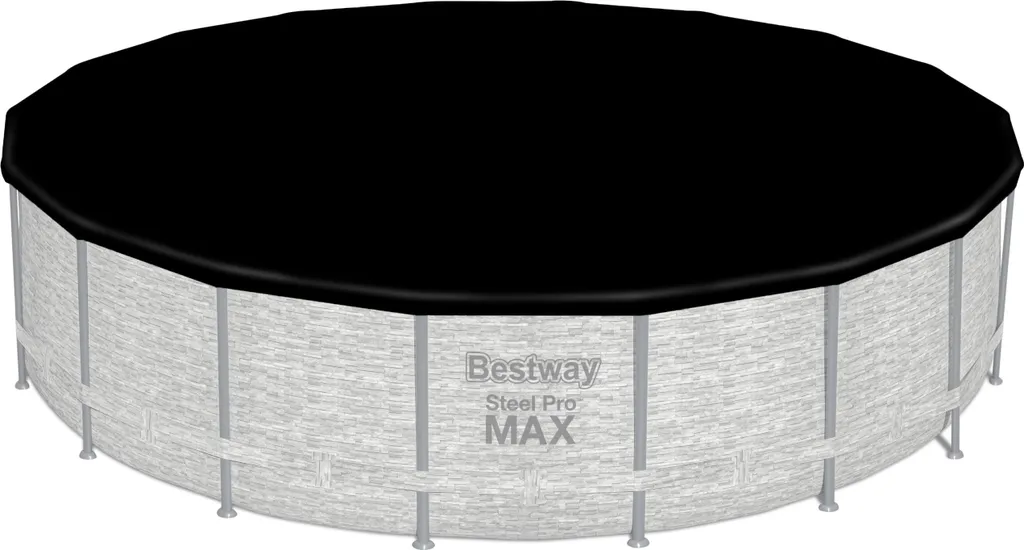 Bestway® Steel Pro MAX™ Aufstellpool Komplett-Set Mit Filterpumpe Ø 549 X 122 Cm, Steinwand-Optik (Cremegrau), Rund 8 Bestway® Steel Pro MAX™ Aufstellpool Komplett-Set Mit Filterpumpe Ø 549 X 122 Cm, Steinwand-Optik (Cremegrau), Rund – Bild 8