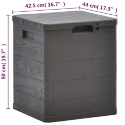 VidaXL Garten-Aufbewahrungsbox 90 L Braun -Grünwelt Exporteren Garten-Winkel 8cdd2630925b4a60df3cb888c29437c2